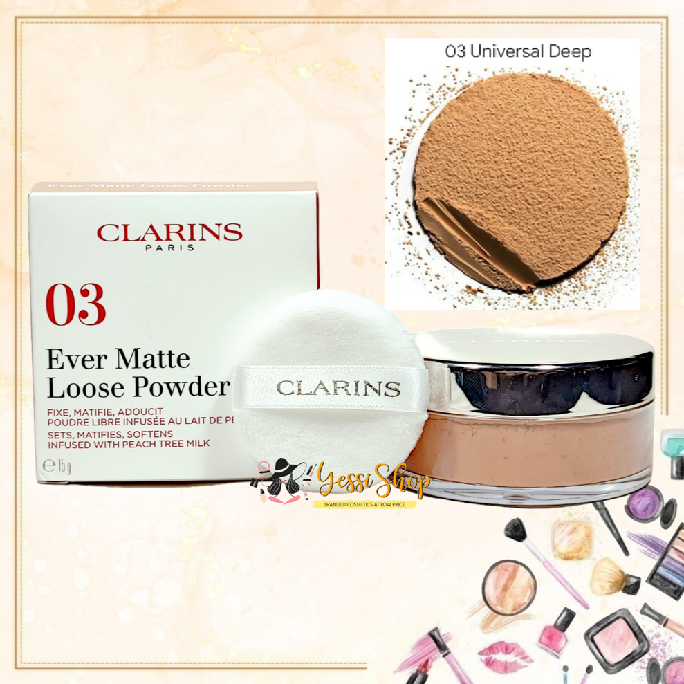 Clarins Ever Matte Loose Powder Color #03 Universal Deep 15gram ...