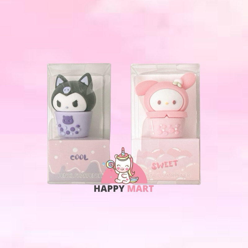 Kuromi melody BOBA Eraser cover Shavings Shopee Malaysia