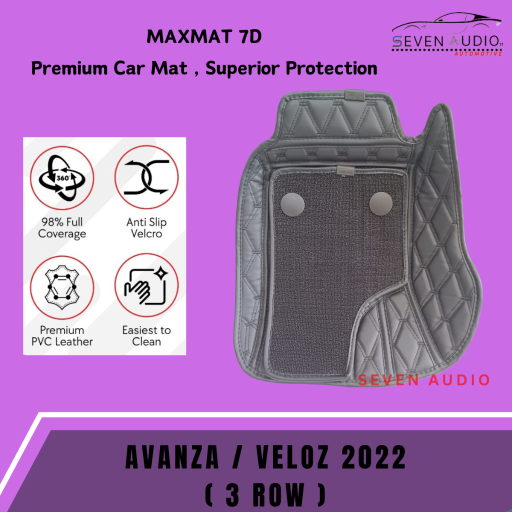 7d Maxmat Car Carpet Toyota Avanza/Veloz 2022 (3 Rows) Shopee Malaysia
