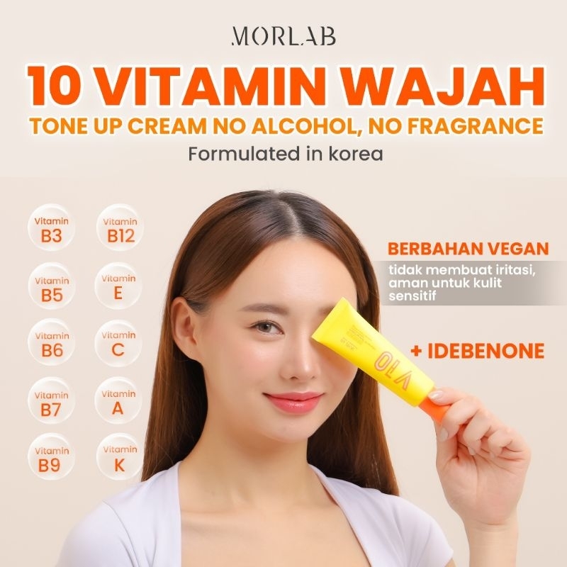 Morlab V10 VITAMIN TONE UP CREAM WITH IDEBONE [SAMPLE] | Shopee Malaysia