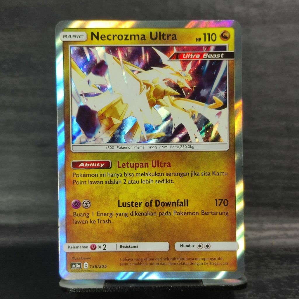 Pokemon Necrozma Ultra Card - NAGA - regC 138/205 AC3a Holo Foil ...