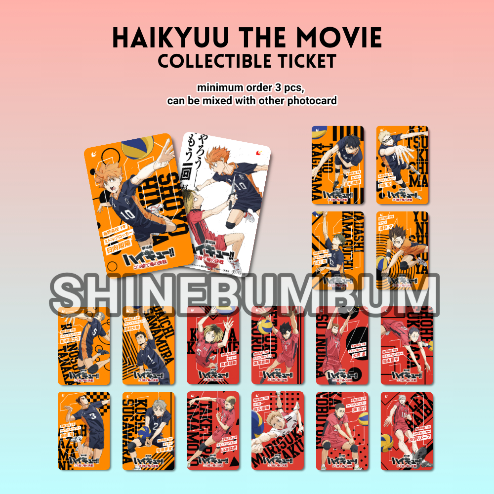 Haikyuu The Movie Collectible Ticket Photocard | Shopee Malaysia