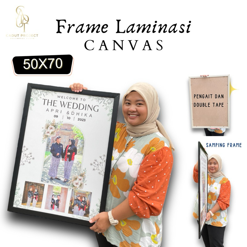 Print Photo FRAME Laminate canvas 50x70/20R/photo FRAME/canvas ...