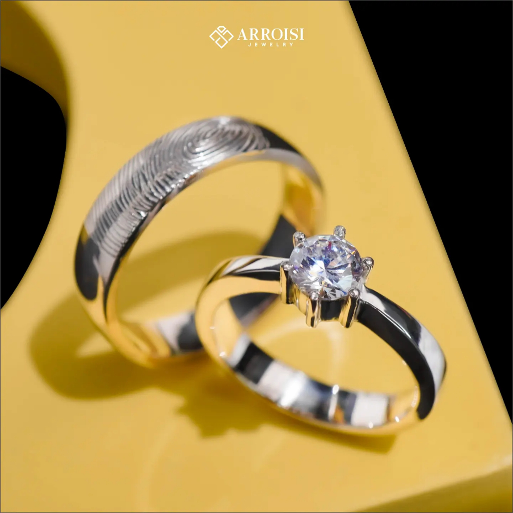 Custom Rings Couple Rings Guaranteed Wedding Rings | Shopee Malaysia