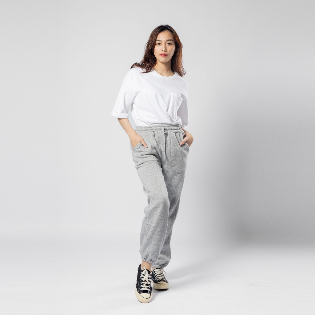 Long SWEATPANTS GRAY MISTY | Shopee Malaysia