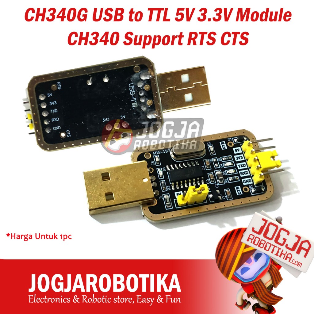 Ch340g USB to Series TTL UART 5V 3.3V Module Support RTS CTS | Shopee ...