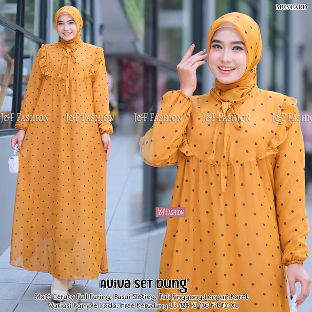 Latest Eid Gamis Set 2 in 1 Gamis Plus Hijab Busui Friendly and Wudhu ...