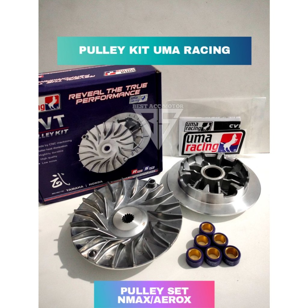 Pulley SET NMAX AEROX LEXI UMA RACING NMAX NEW 2020 AEROX NEW 2021