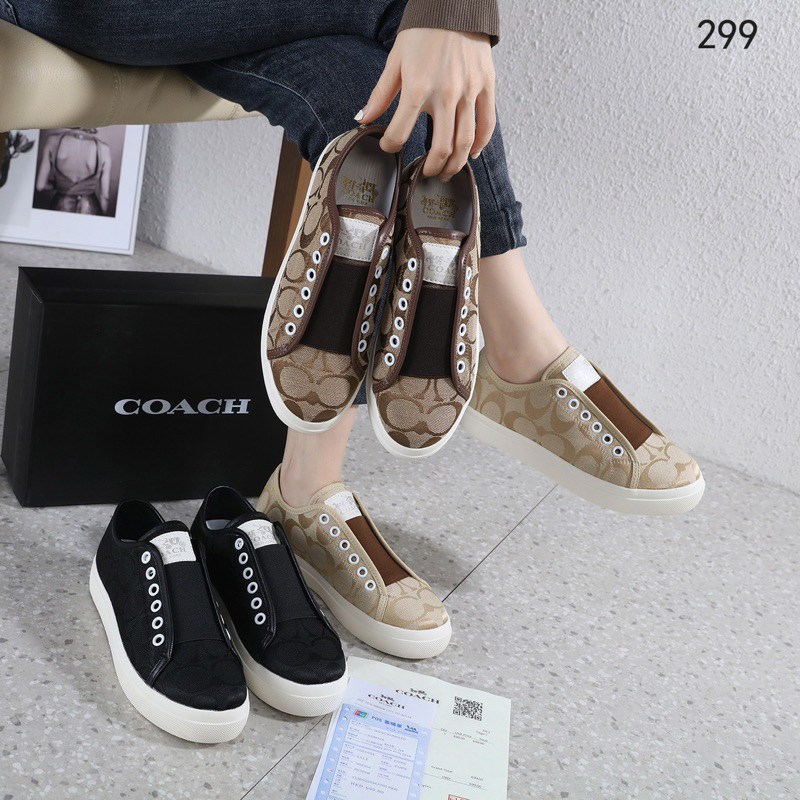 Coach laceless sneakers clearance