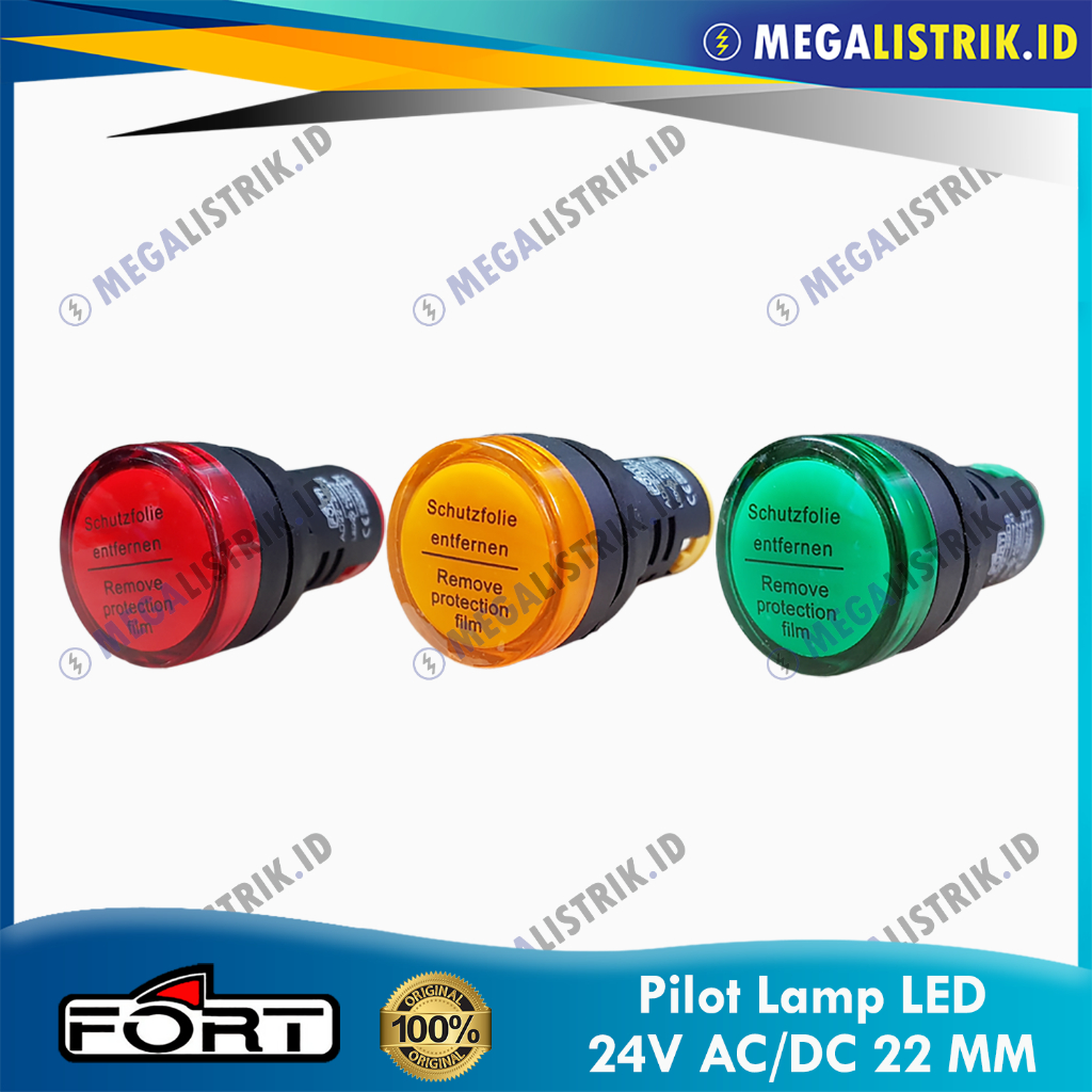 HIJAU MERAH Fort PILOT LAMP LED 22MM 24V AC/DC/LED PANEL Control LAMP ...