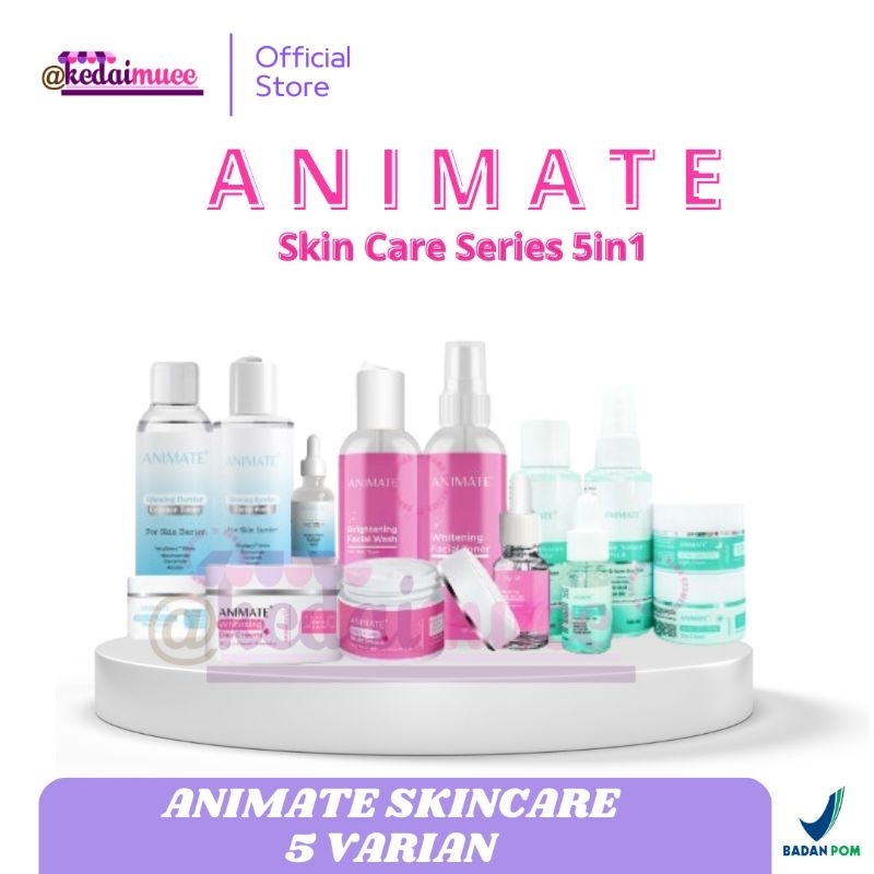 Animate Skincare 5in1 Instant Whitening Series, Glowing Barrier Skin ...