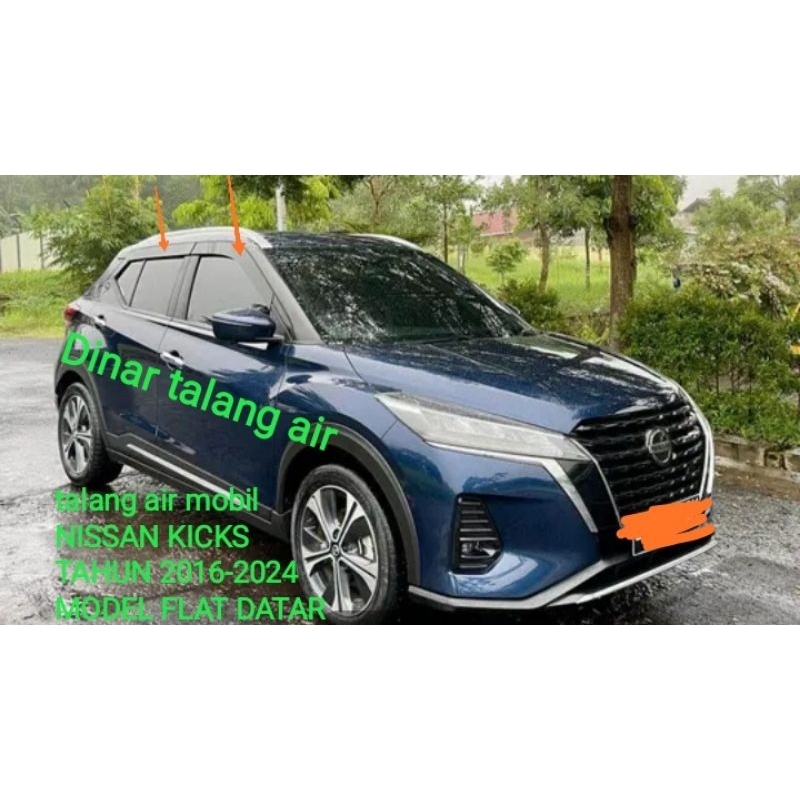 Nissan KICKS car water gutters 2016-2024 QUALITY FLAT MODEL | Shopee ...