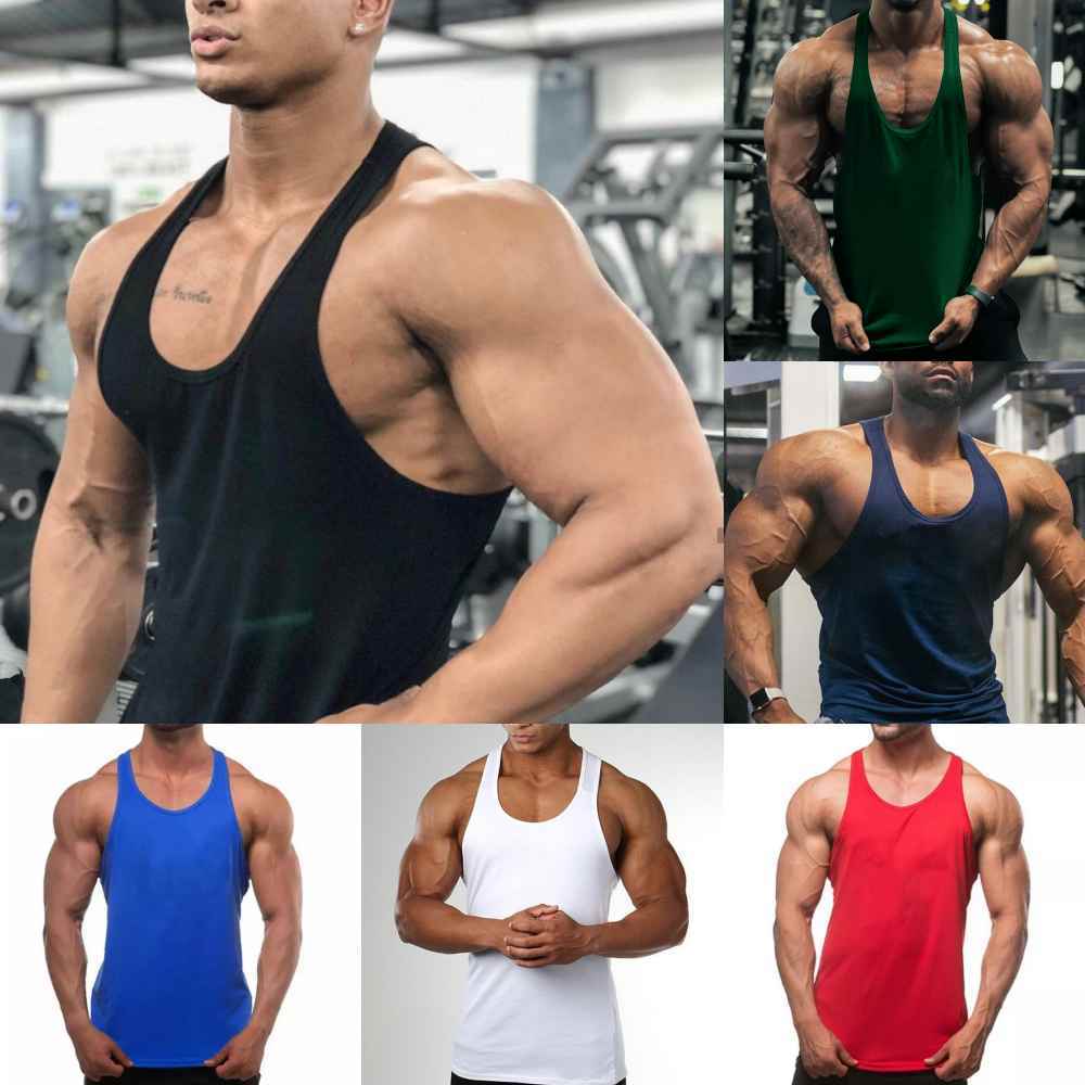 Singlet GYM Men Plain SPORT WEAR FITNESS Men's Sportswear | Shopee Malaysia