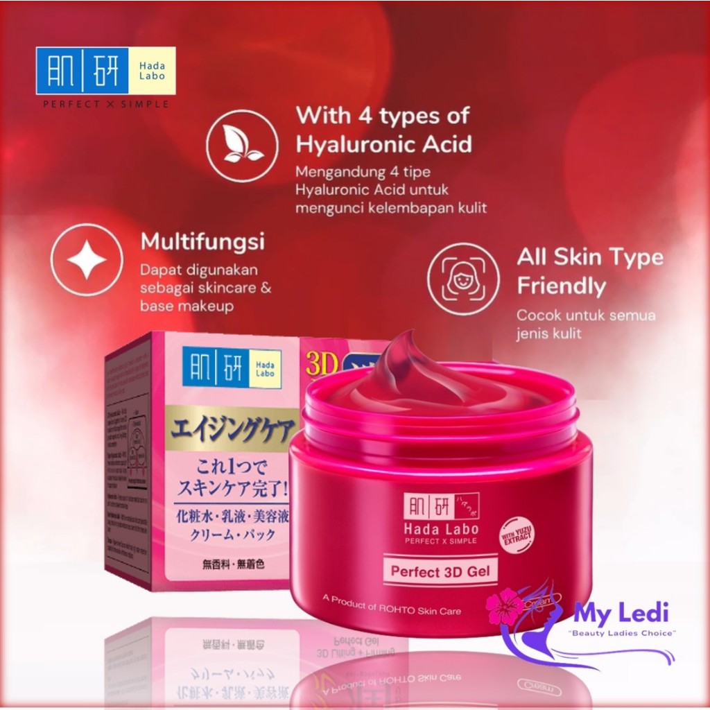 Hada Labo Gokujyun Alpha Perfect 3D Gel 40gr Face Moisturizer