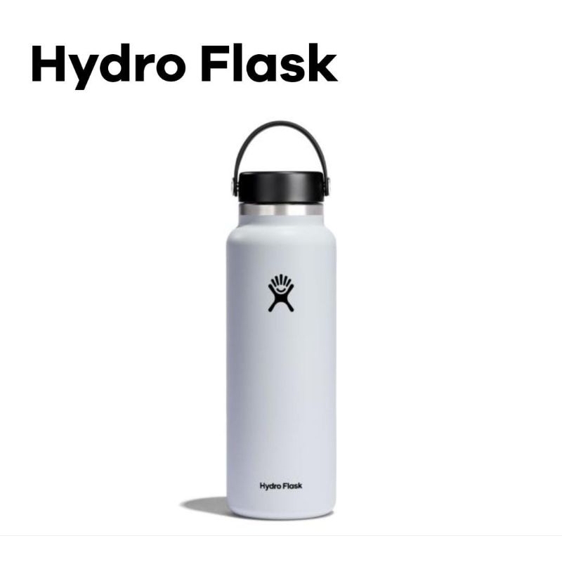 Hydro FLASK WIDE MOUTH FLEX CAP- WHITE -(40OZ) There Is A Little Ink ...