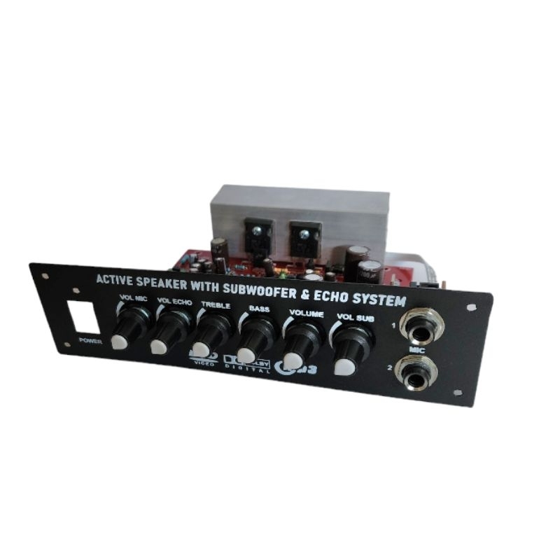 Power Amplifier Active Speaker Plus Karaoke Mic Echo System AE-83
