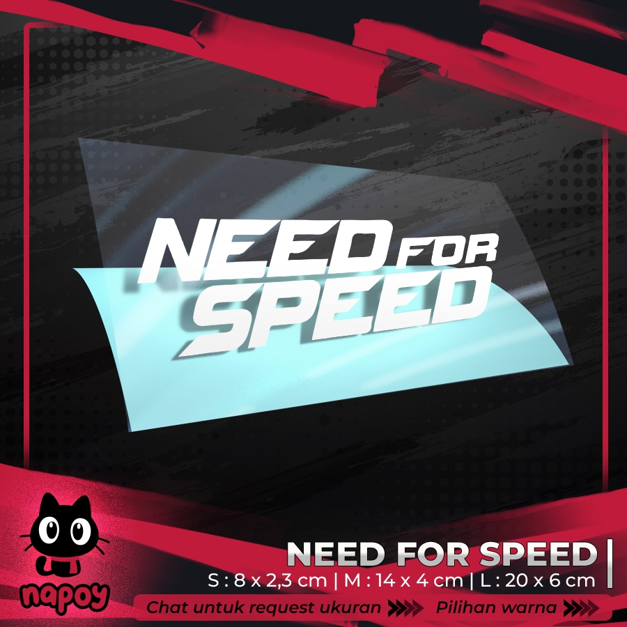 Cutting Sticker Need For Speed | Need For Speed Stickers | Shopee Malaysia