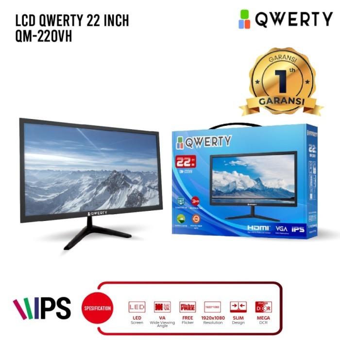 Qm-215vh HDMI+VGA 22inch QWERTY LED MONITOR | Shopee Malaysia