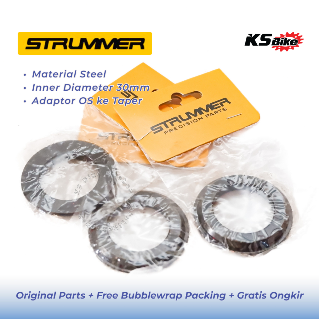 Bicycle Headset Adapter 30mm Taper Reducer Fork Oversize To Taper Steel