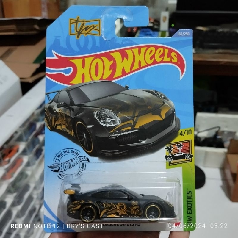 (Free Protector) Hot Wheels Porsche 911 GT3 RS TFox - Racing Car Toys ...