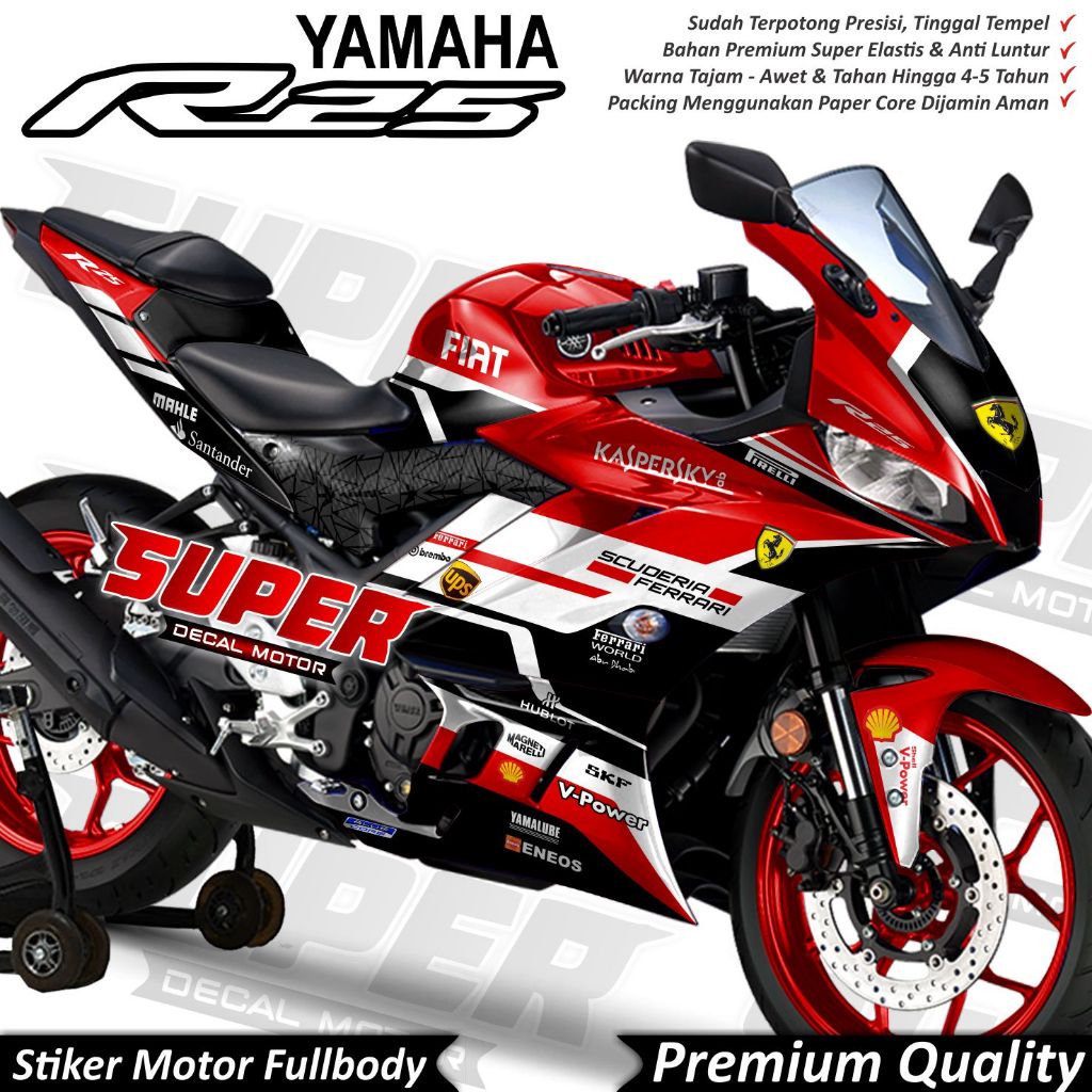 Newest Sticker Decal R25 New Full Body Variation Of Cool Ferrari ...