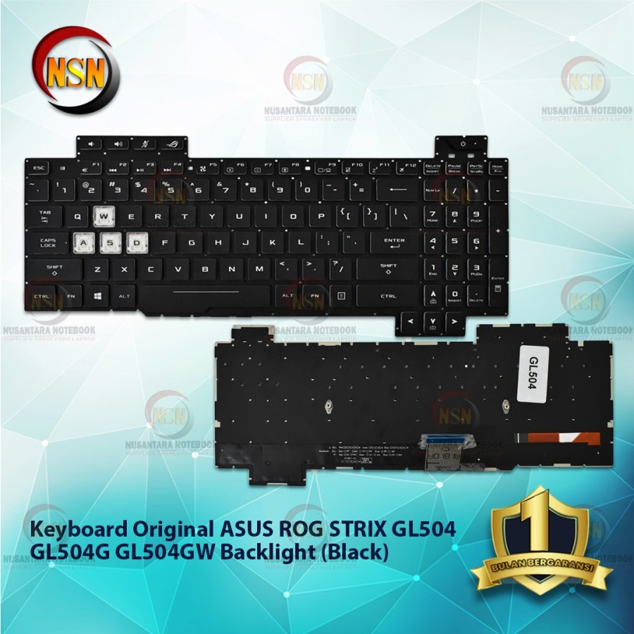 Asus ROG Strix GL504 GL504G GL504GM GL504V GL504GS GL504GV Keyboard ...