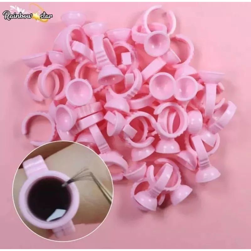 Glue ring Embroidery Ink cup ring Eyebrow Embroidery Ink 1pcs | Shopee ...