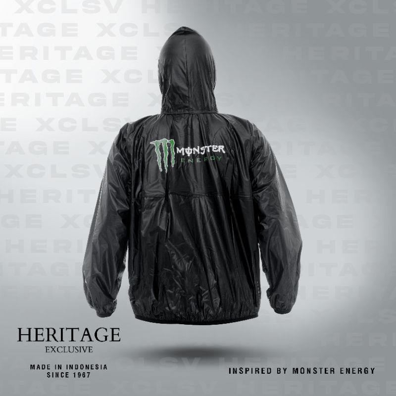 Monster ENERGY Series SAUNA Raincoat | Premium PVC RAINCOAT | Exclusive ...