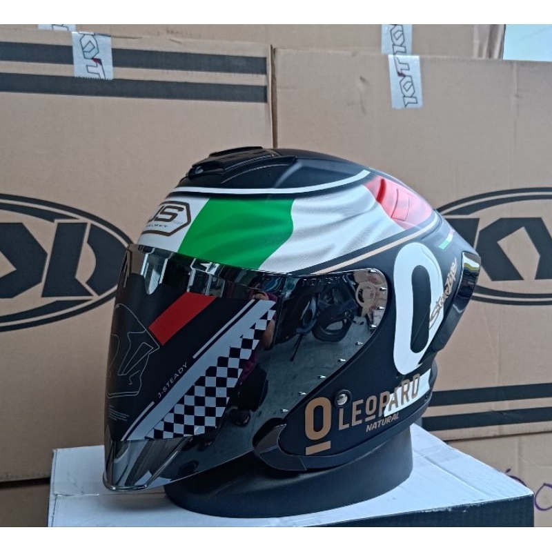 Leopard MOTIF JS ARMOR Helmet | Shopee Malaysia