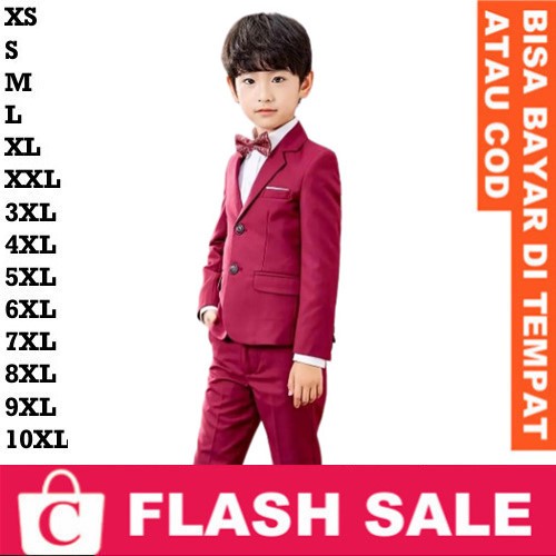 MERAH PUTIH Captain Jas Men Blazer Boys RED MAROON Heart Dark RED LIS ...