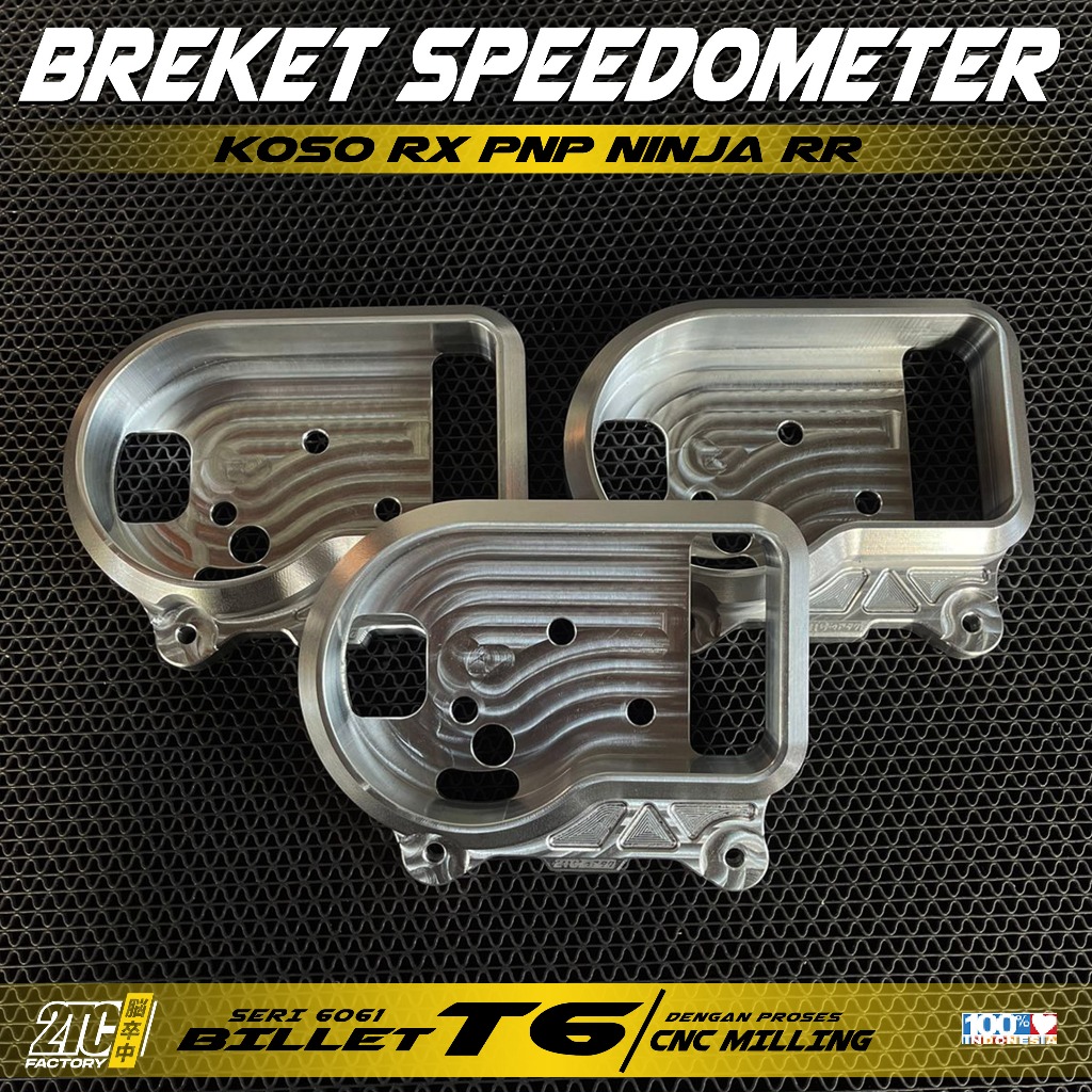 Breket SPEEDOMETER KOSO RX3 PNP NINJA RR MATERIAL ALUMUNIUM BILLET T6 ...