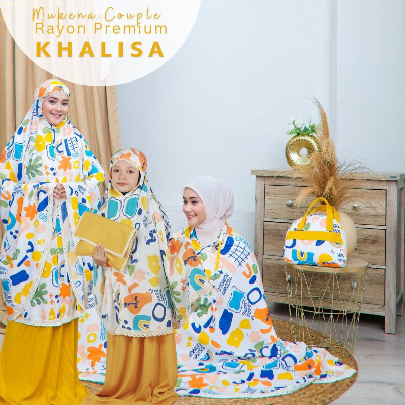 Khalisha 2in1 Premium Rayon Couple Mukena | Shopee Malaysia