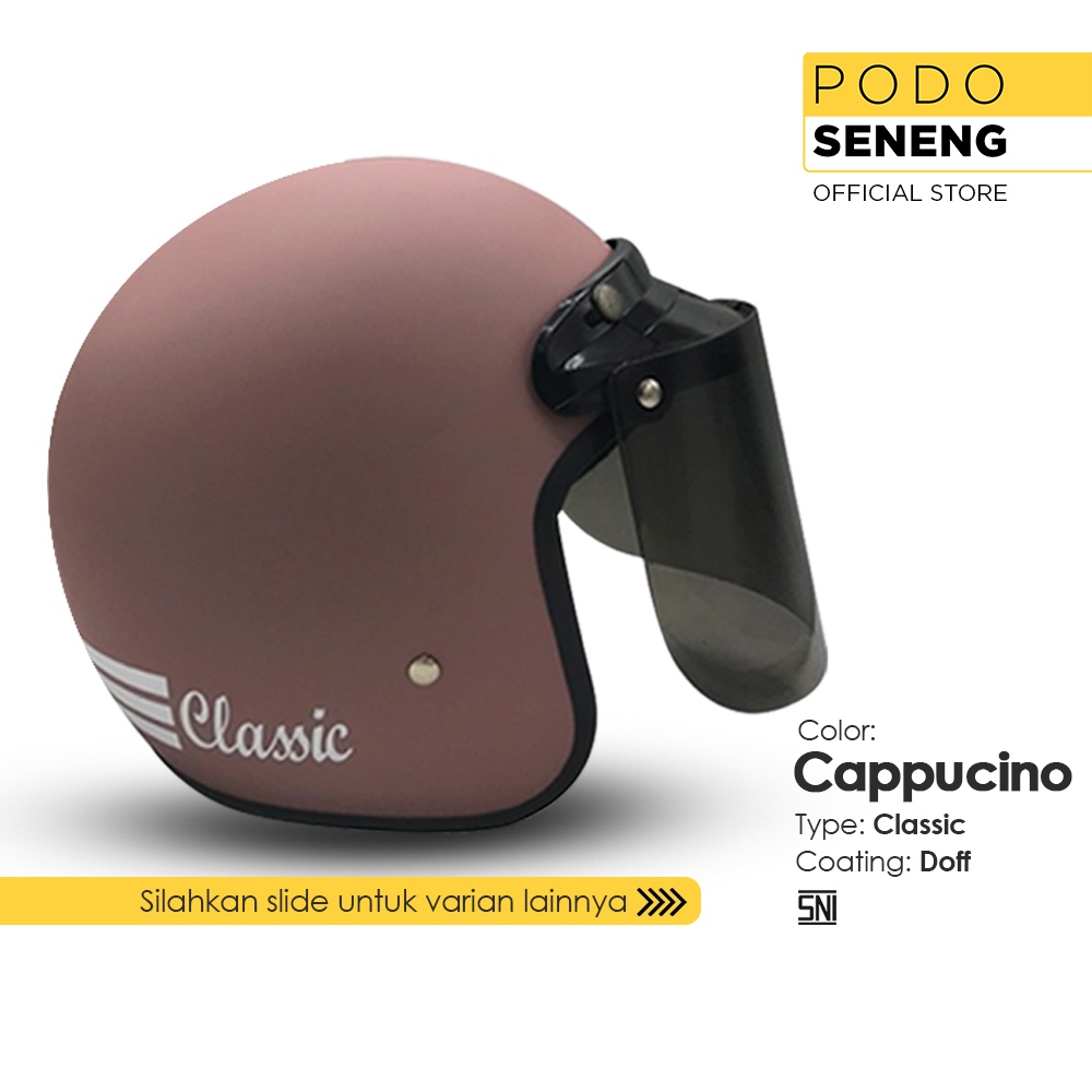 Podo Seneng Classic Bogo Helmet / Adult Bogo Helmet / SNI Pastel