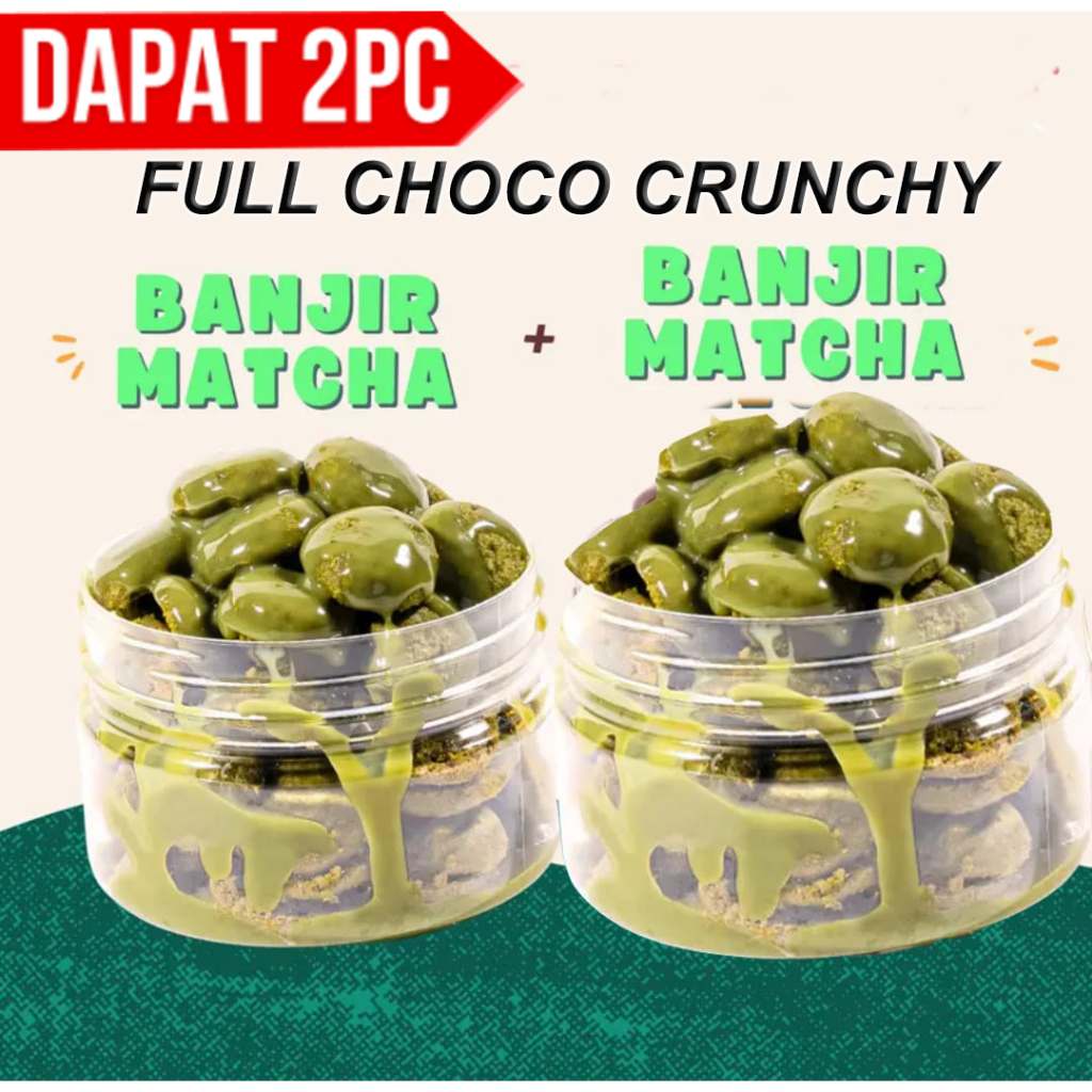 Full CHOCO CRUNCHY With Melted MATCHA 2pcs | Shopee Malaysia