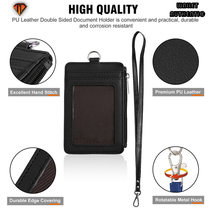 hijau-hitam-merah-id-card-holder-lanyard-zipper-document-identification
