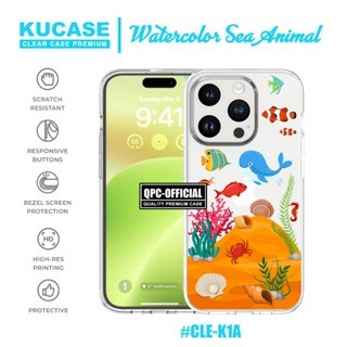 Cle-k1 Softcase Premium Case Motif Watercolor Sea Animal Case Vivo V17 