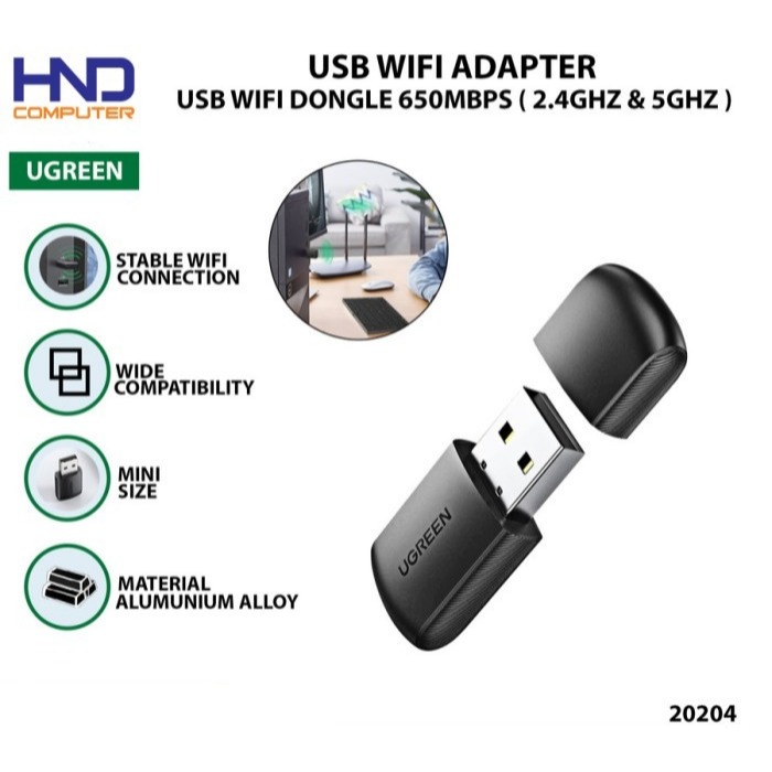 Ugreen Usb Wifi Adapter Dual Band 2 4ghz 5ghz Max 1300mbps 20204