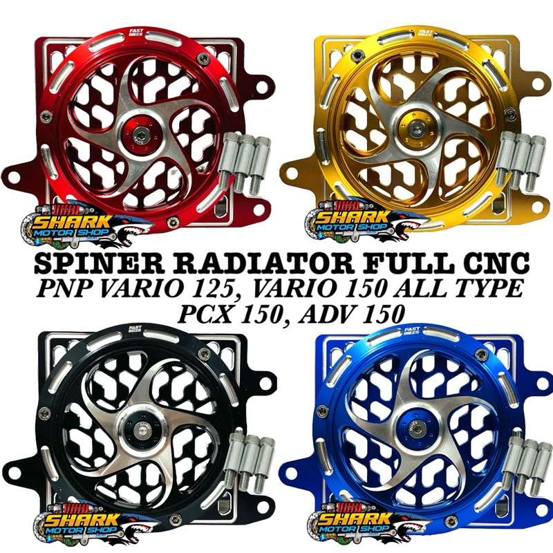 Cyber Cover CYBER radiator spinner full CNC PNP VARIO 125, VARIO 150 ...