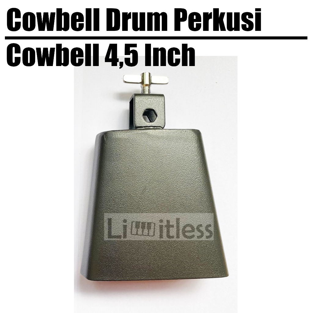Cowbell Drum Percussion 4.5 Inch/Stand Holder Cowbell Drum Set | Shopee ...