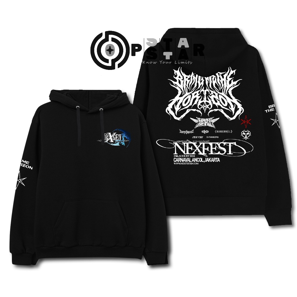 Bmth Nexfest tour Indonesia Jacket | Hoodie merch Bring me the horizon ...