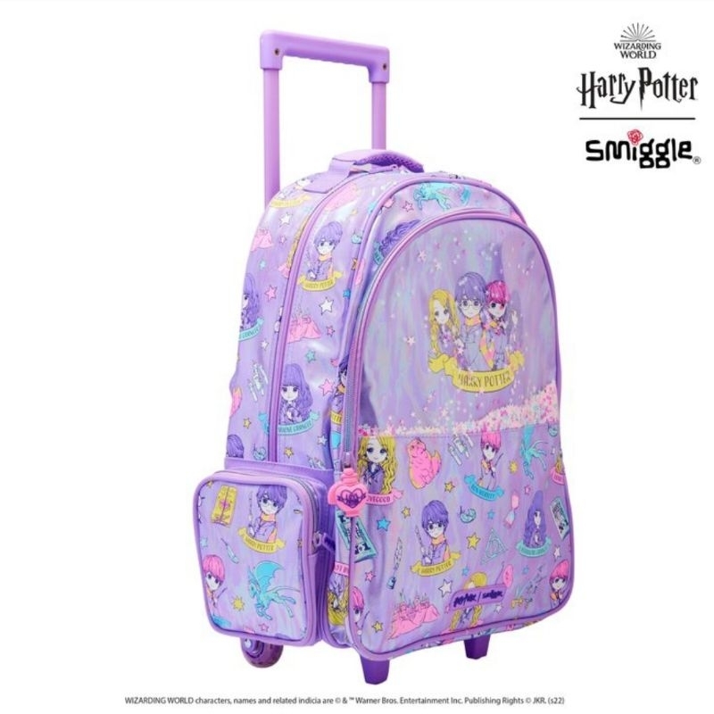 Smiggle ORIGINAL BACKPACK HARRY POTTER LILAC SERIES 100% ORI STORE ...