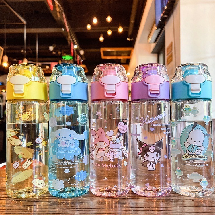 Nexxio Sanrio Cinnamoroll Melody Kuromi Character Plastic Drinking ...