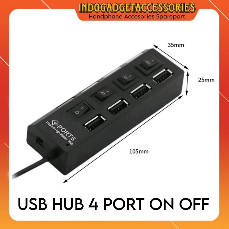 Usb HUB 4-PORT ON OFF | Shopee Malaysia