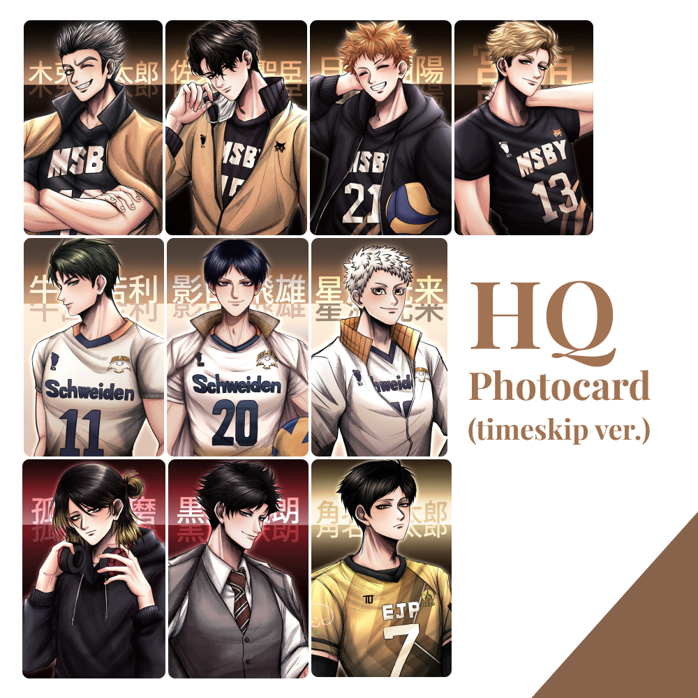 Haikyuu Timeskip Photocard - MSBY, Adlers, EJP, Nekoma (HQ Fanmerch ...