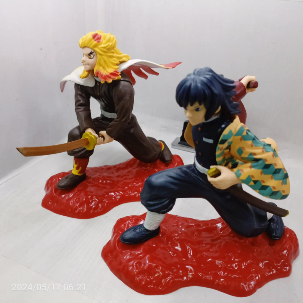 Giyu And Rengoku Figures 17cm 20cm Scale Recast Demon Slayer Kimetsu No ...