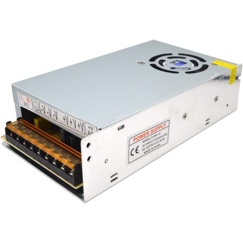 Power Supply Switching 12volt 20 Amp DC PSU Fan LED Adapter Net Adapter