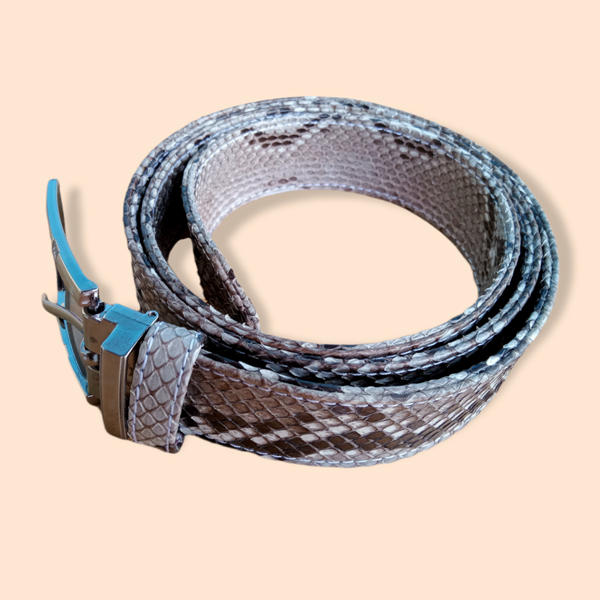 Real snakeskin belt sales
