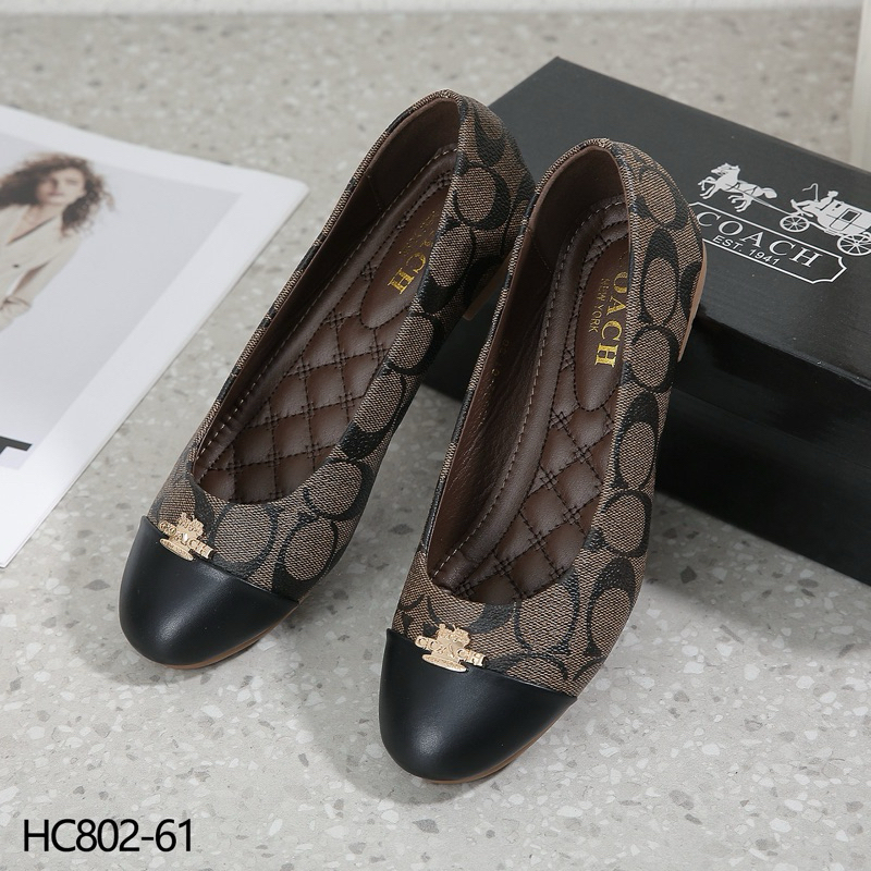 AUDROSE Women s Shoes Coach Ballerina Flat Shoes HBHC802 61 Flats Import Shopee Malaysia