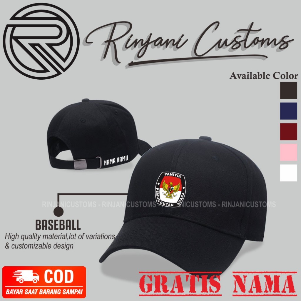 Free Polling Committee HOODIE Jacket Your Name Your Regional Name And Free Mask HOODIE Jacket For The Polling Committee KPU Jacket Shopee Malaysia
