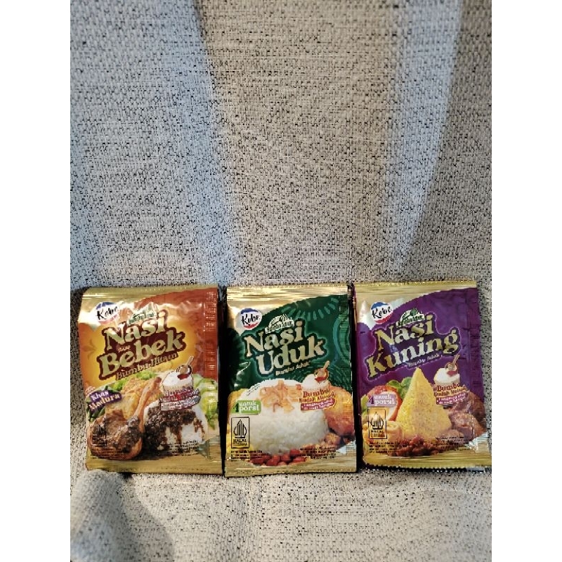 Kobe Seasoned Uduk Rice 1renceng/Spice Stir Rendang/Yellow Rice/Duck ...